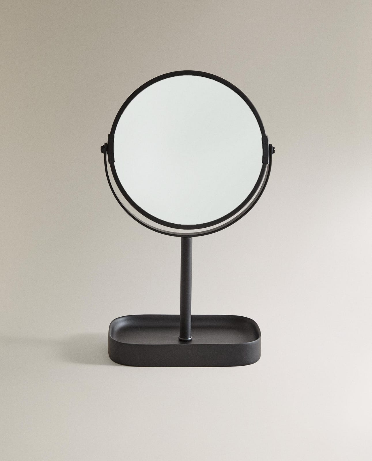 Набор для ванной комнаты ZARA HOME туалетное зеркало из смолы, CZARNE CZARNY 25 x 17.7 x 11.8 cm