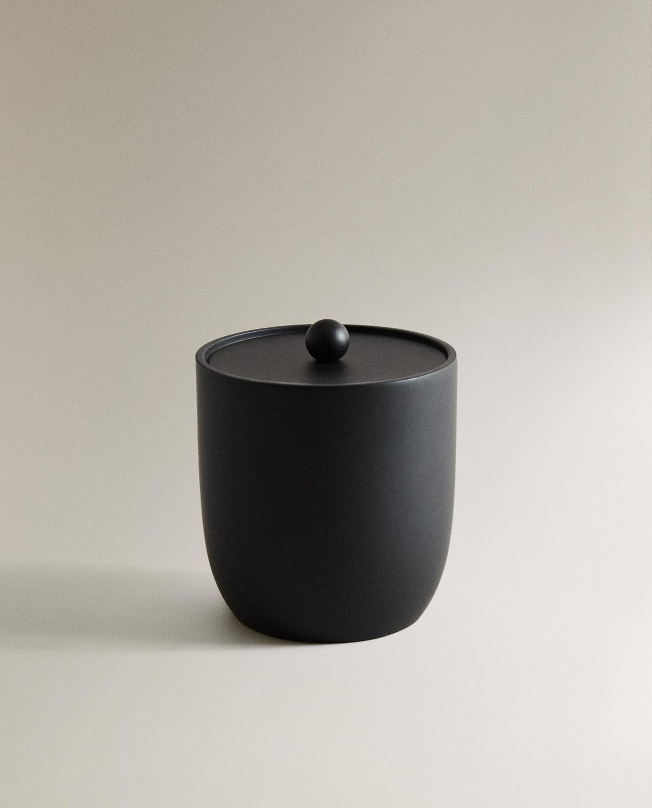 Коробка для хранения ZARA HOME черный контейнер-органайзер для ванной из смолы CZARNY 11 x 10 x 10 cm