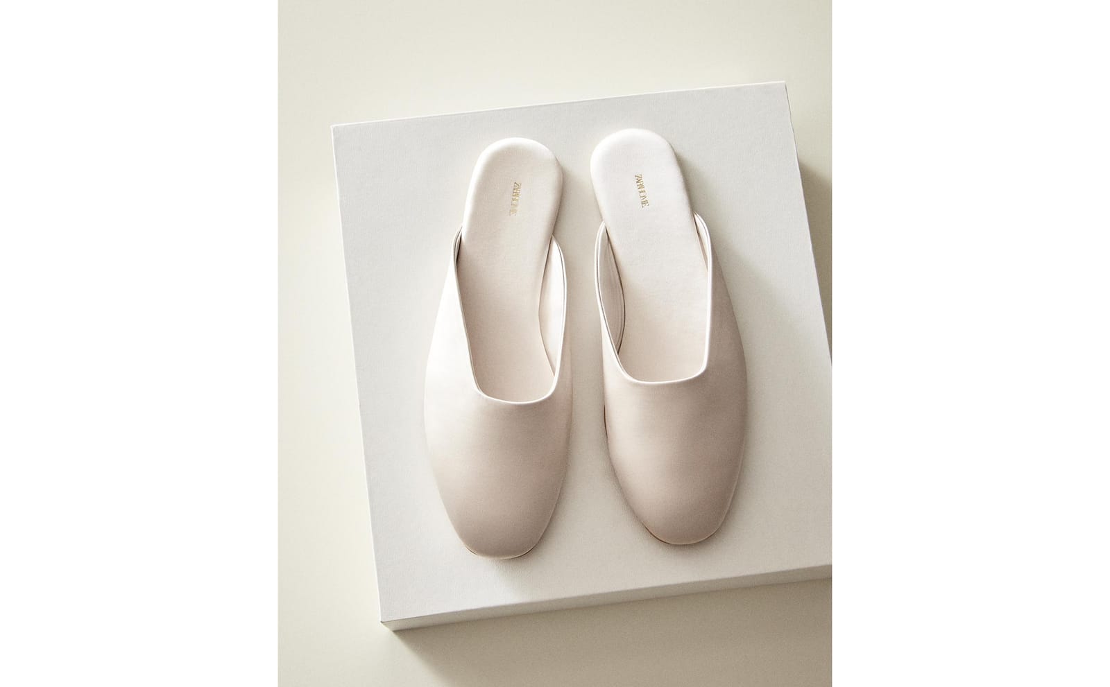 ZARA HOME САТИНОВЫЕ ПАНТОФЛИ ракурс 7