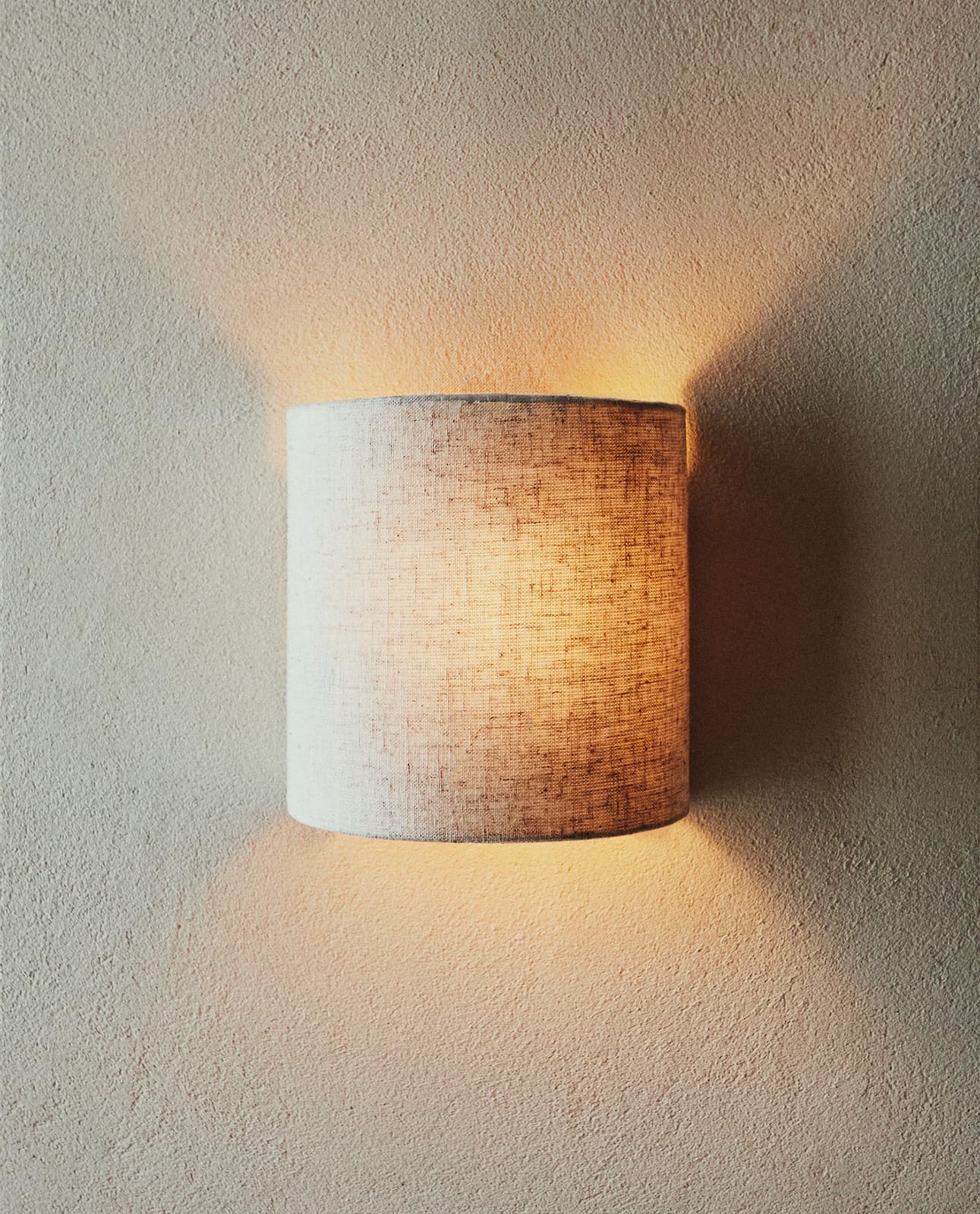 ZARA HOME ЛЬНЯНАЯ ЛАМПА | НАСТЕННАЯ ЛАМПА ракурс 4