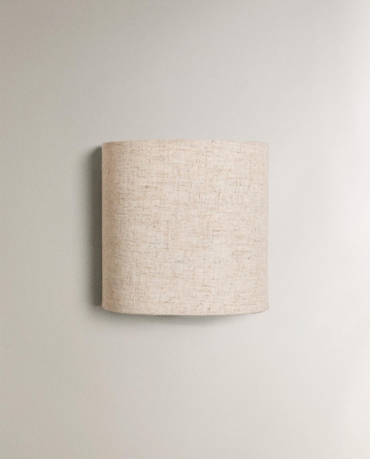 Настенный светильник ZARA HOME Льняная лампа | Настенная лампа JASNOBEŻOWY 16 x 16 x 8 cm