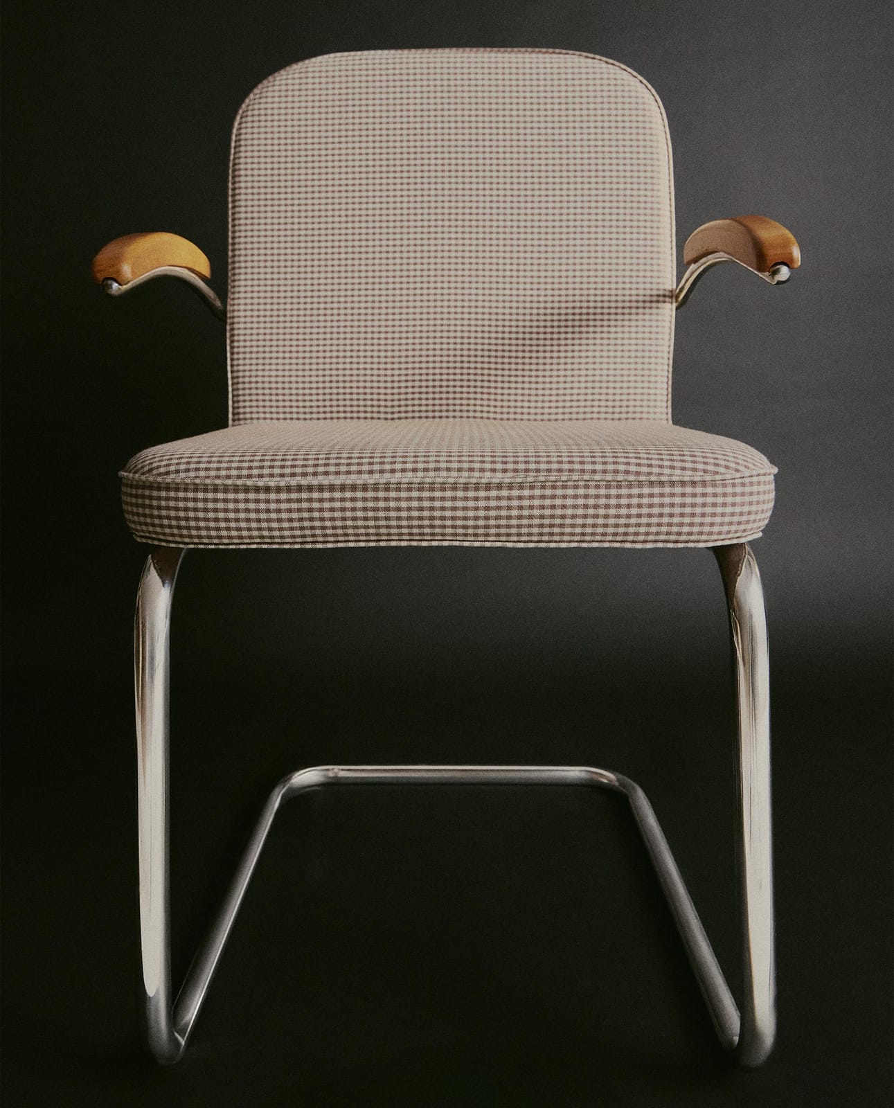 ZARA HOME ХРОМИРОВАННОЕ КРЕСЛО VINTAGE ракурс 5