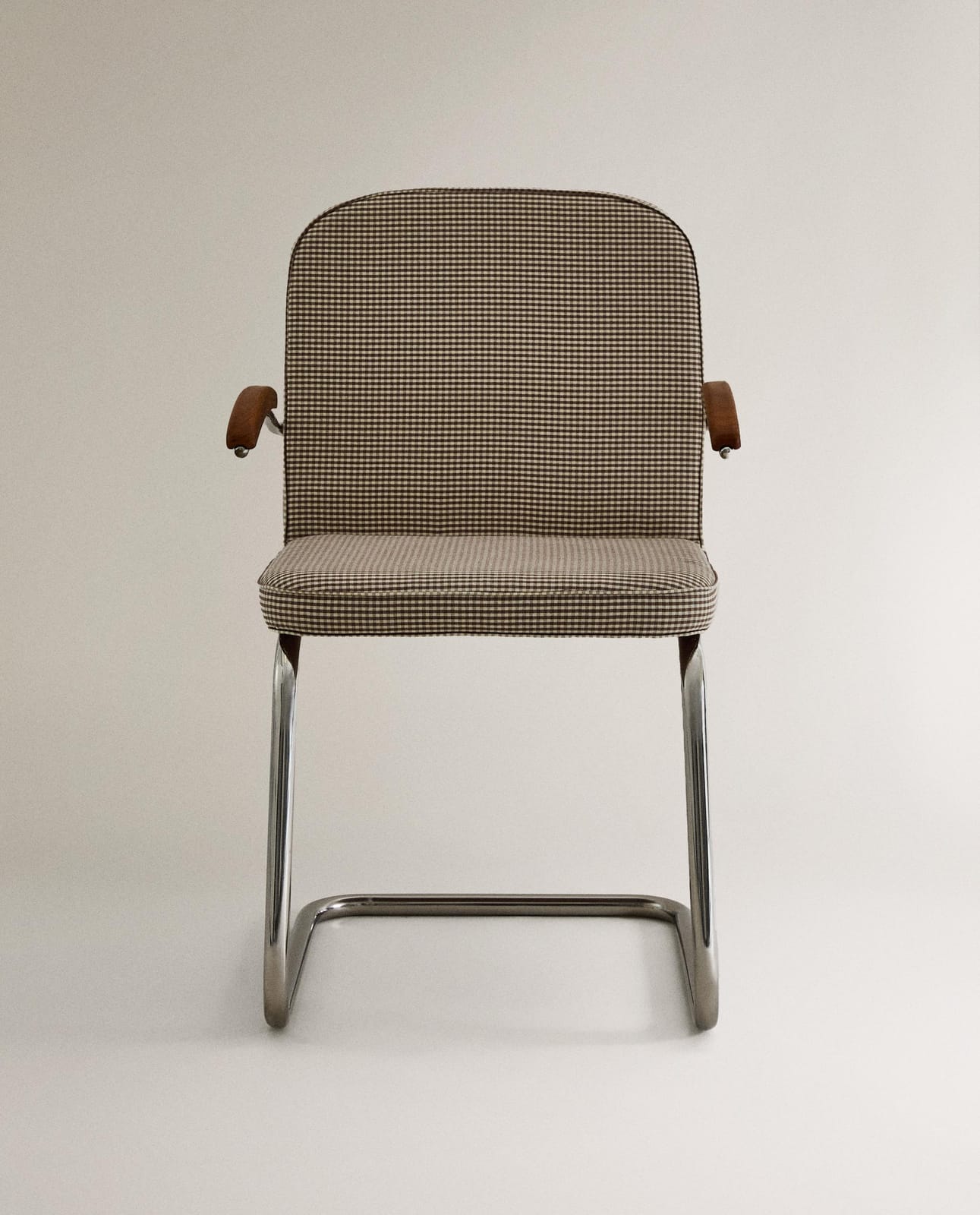 Стул ZARA HOME хромированный стул VINTAGE BRĄZOWY 83.5 x 53 x 53.5 см