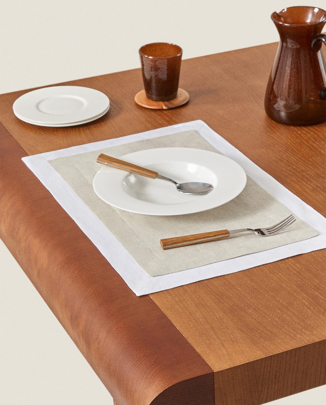 ZARA HOME ПОДСТАВКА ПОД ТАРЕЛКУ ДВУХСЛОЙНАЯ ракурс 12