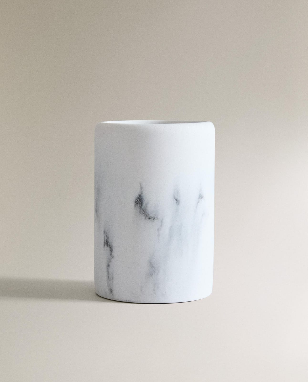 Стакан для зубных щеток ZARA HOME с эффектом мрамора SZARY 12 x 6.5 x 9 см