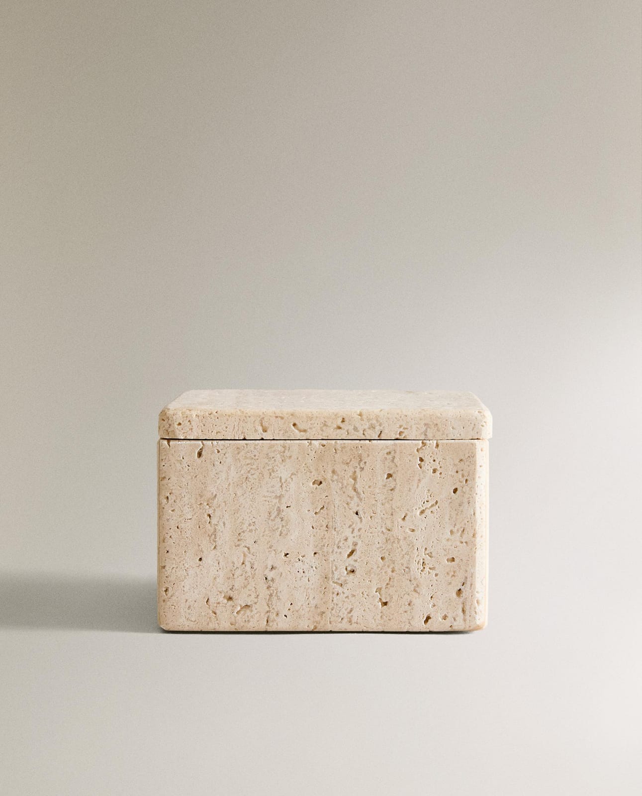 Коробка для хранения ZARA HOME МРАМОРНЫЙ ОРГАНАЙЗЕР ДЛЯ ВАННОЙ BEŻ 8 x 12 x 12 cm