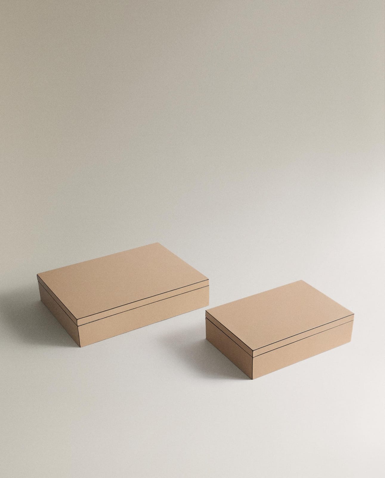 Шкатулка ZARA HOME КОЖАНАЯ ШКАТУЛКА СВЕТЛО-БЕЖЕВЫЙ 5 x 26 x 19 см