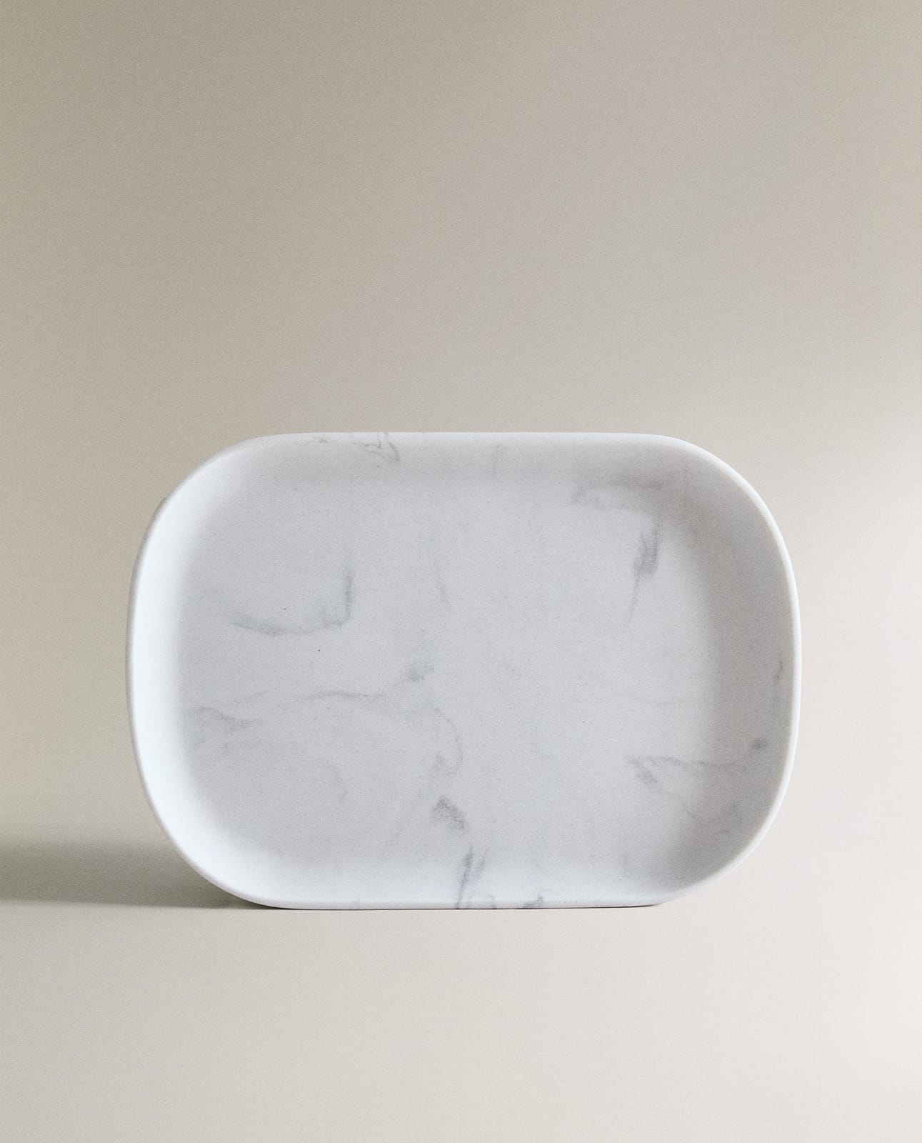 Подставка декоративная ZARA HOME лоток для ванной с эффектом мрамора SZARY 2.5 x 21.5 x 30.5 cm