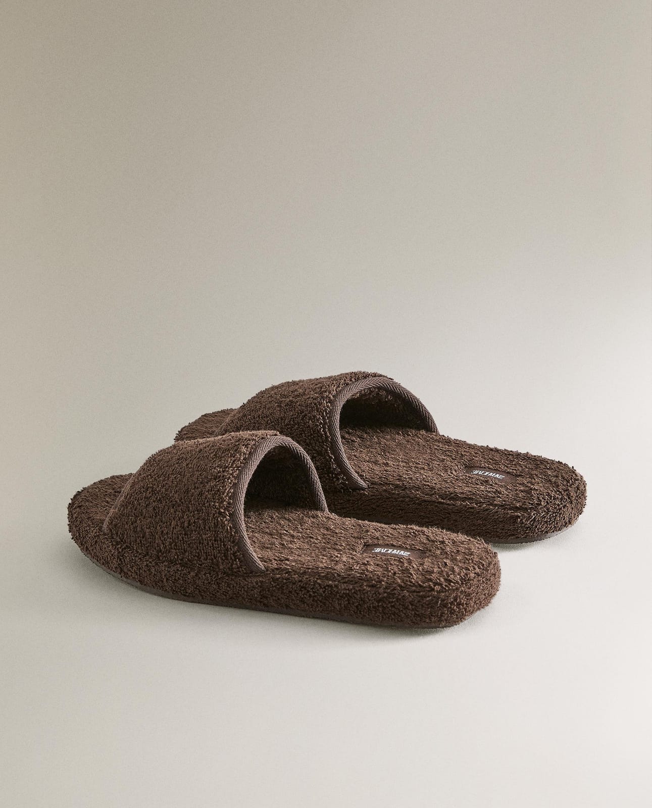 ZARA HOME ТАПОЧКИ НА ПЛАТФОРМЕ ИЗ МАХРА ракурс 7