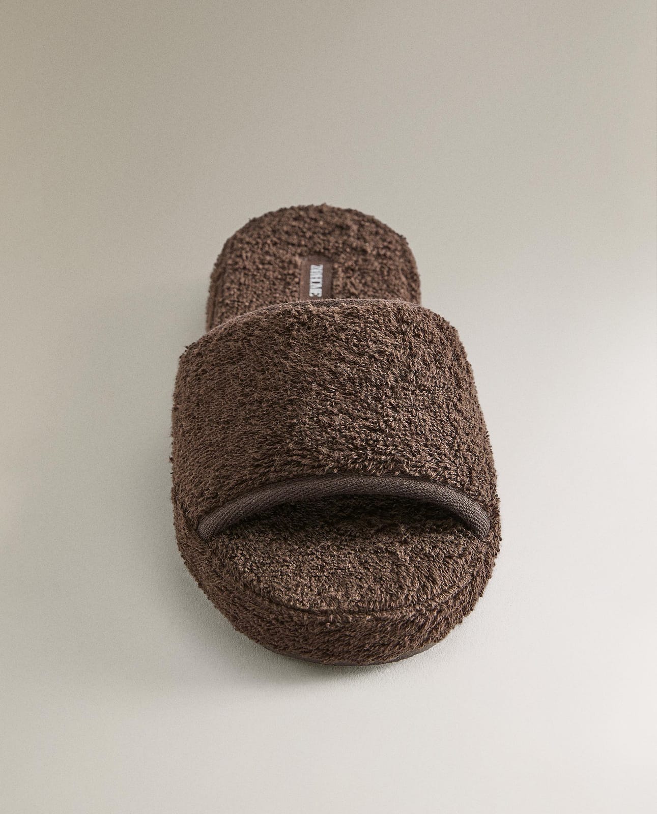 ZARA HOME ТАПОЧКИ НА ПЛАТФОРМЕ ИЗ МАХРА ракурс 3