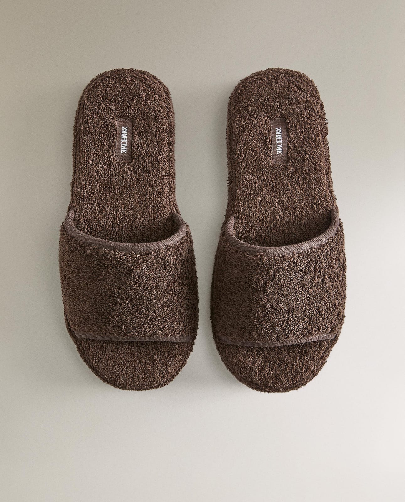 ZARA HOME ТАПОЧКИ НА ПЛАТФОРМЕ ИЗ МАХРА ракурс 4