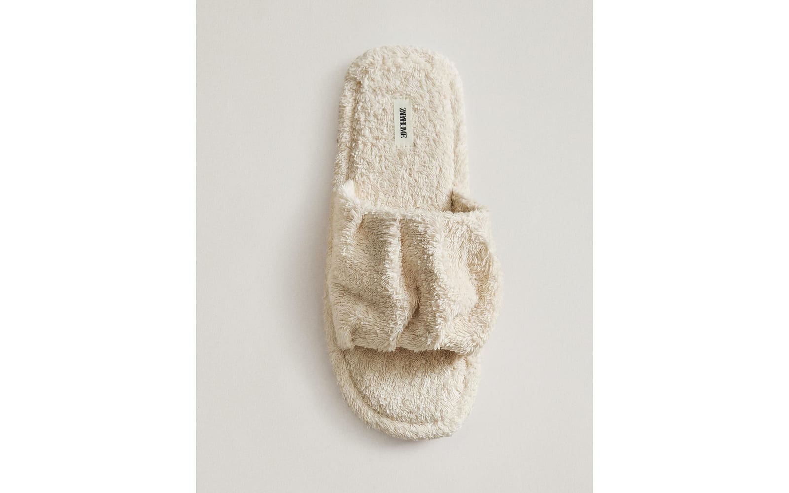 ZARA HOME ТАПОЧКИ ПОЛОТЕНЕЧНЫЕ С ПЛИССЕ ракурс 9