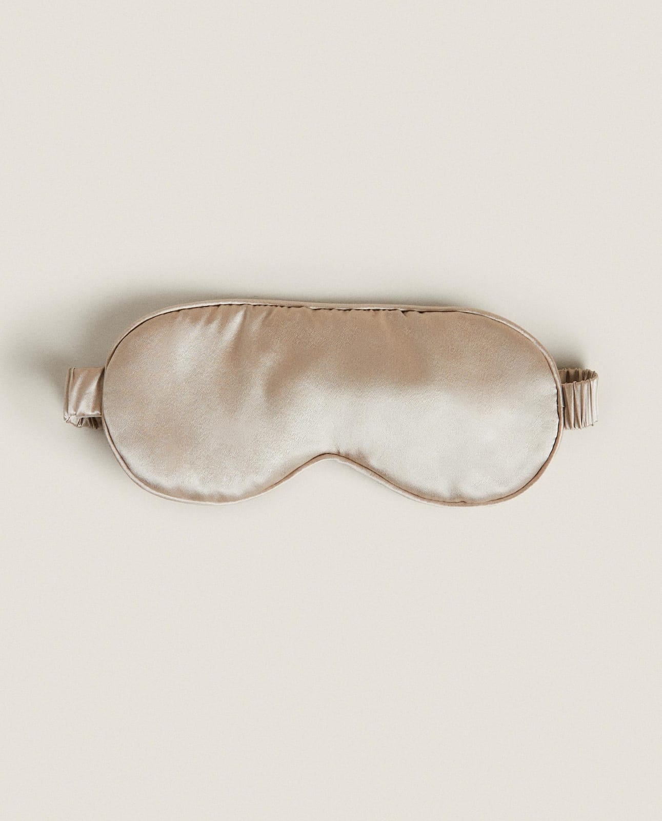 Маска для сна ZARA HOME ШЕЛКОВАЯ ПОВЯЗКА НА ГЛАЗА ИЗ ТУТОВОГО ШЕЛКА SZAROBRĄZOWY 20 x 9 cm
