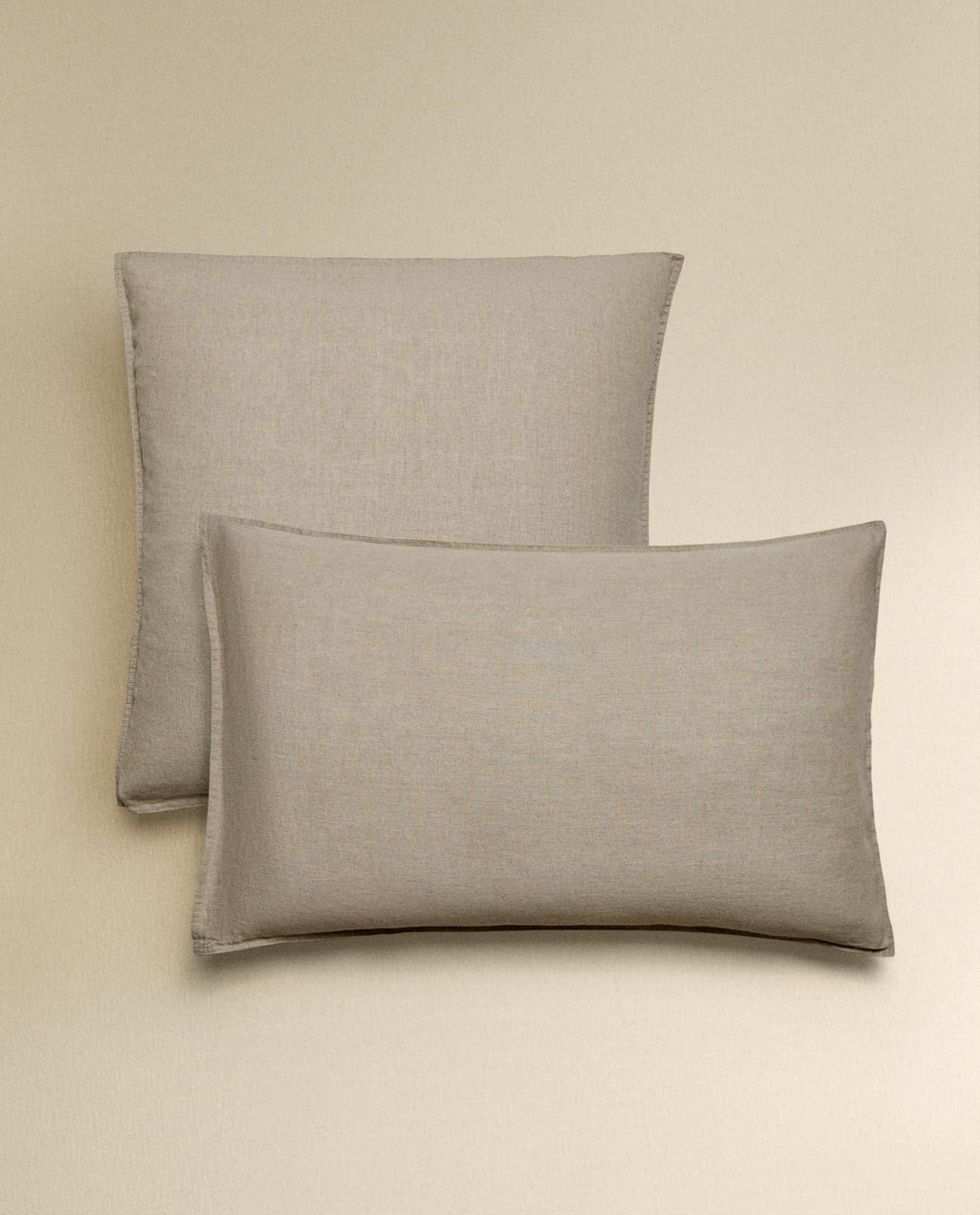 Наволочка ZARA HOME льняная JASNOBEŻOWY 50 x 75 cm