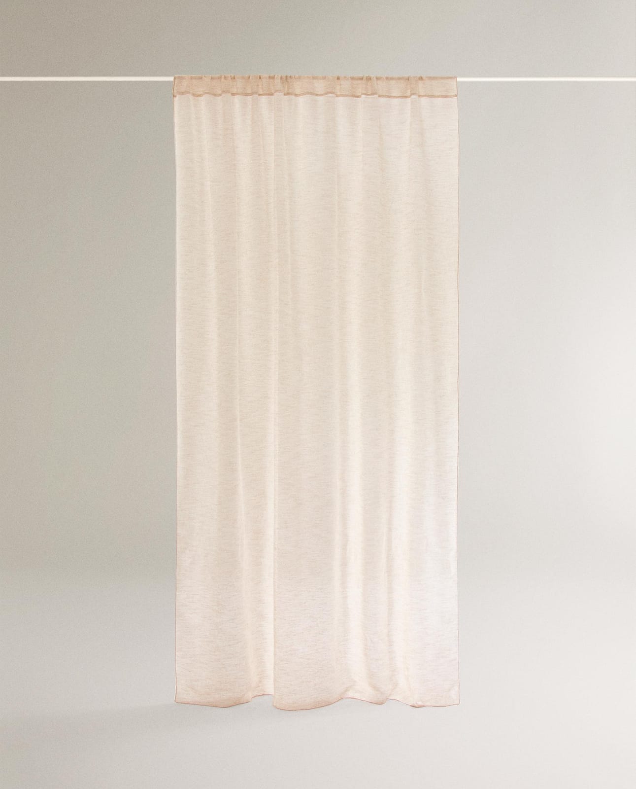 Штора ZARA HOME тонкая занавеска с низкой прозрачностью JASNOBEŻOWY 140 x 270 cm