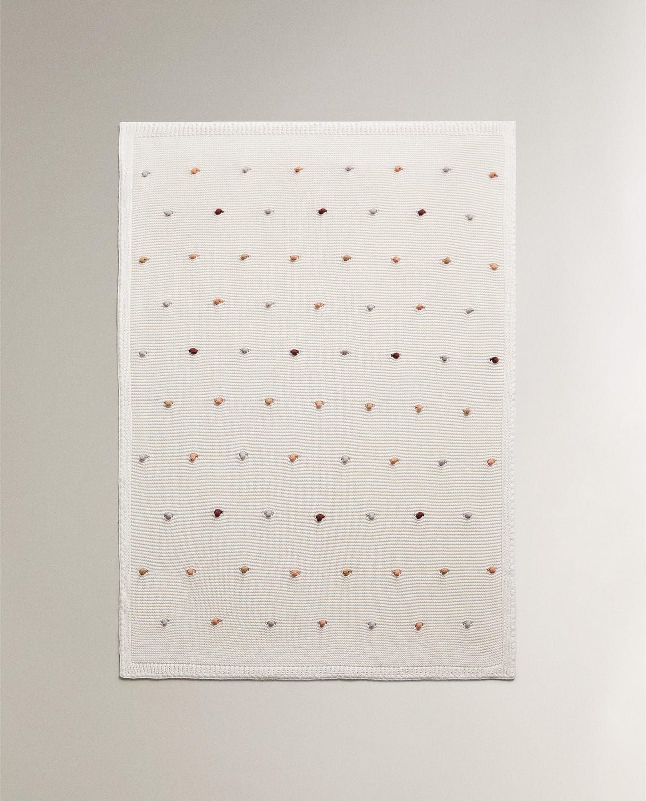 Плед ZARA HOME Детский вязаный плед разноцветный 70 x 100 см