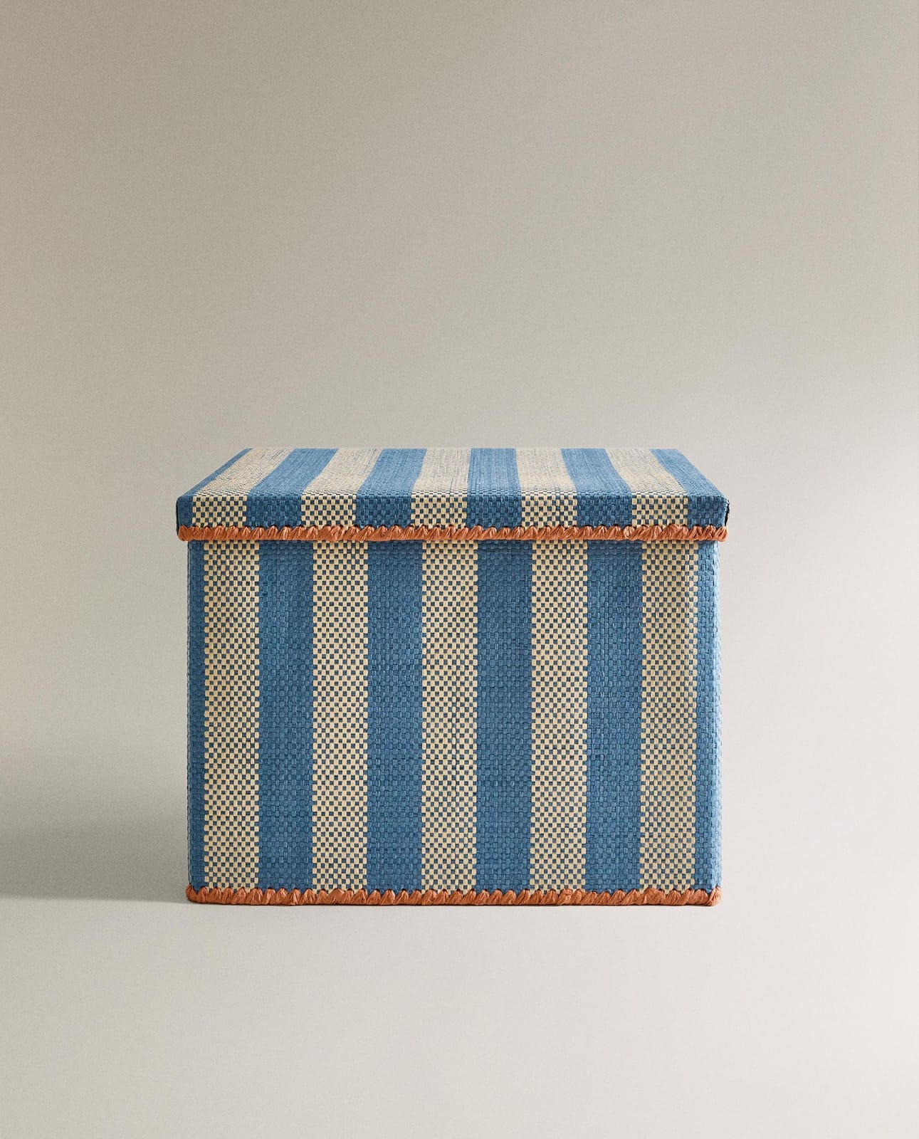 Корзина для хранения ZARA HOME складная детская корзина в полоску NIEBIESKI 30 x 40 x 30 см