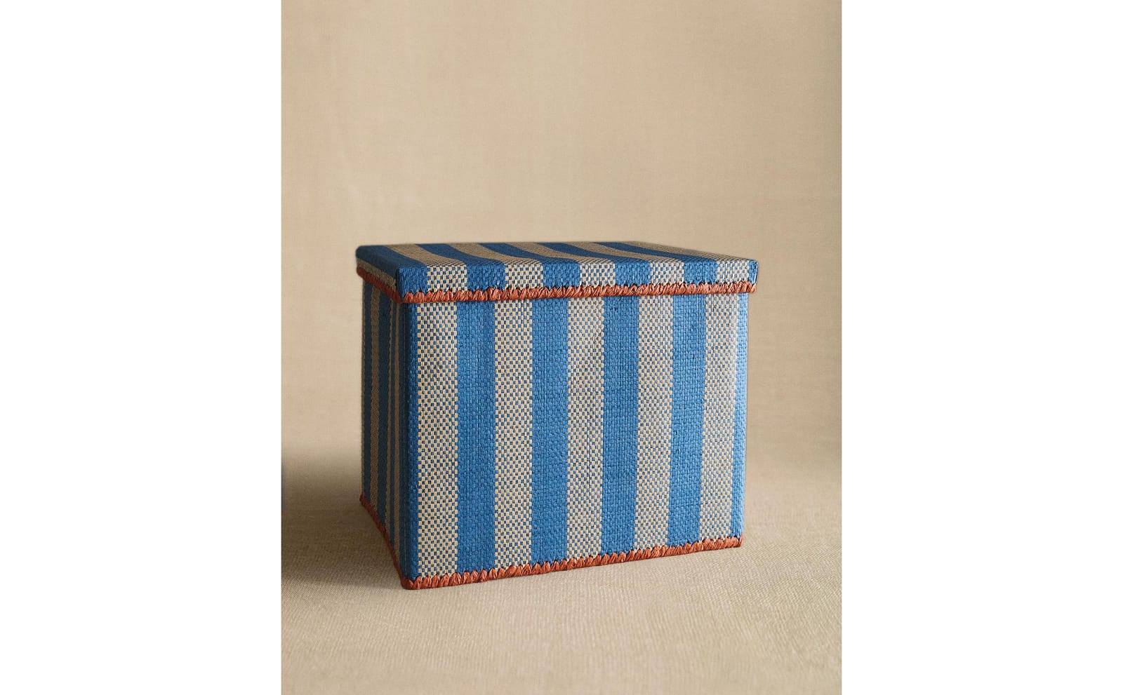 ZARA HOME СКЛАДНАЯ ДЕТСКАЯ КОРЗИНА В ПОЛОСКУ ракурс 3