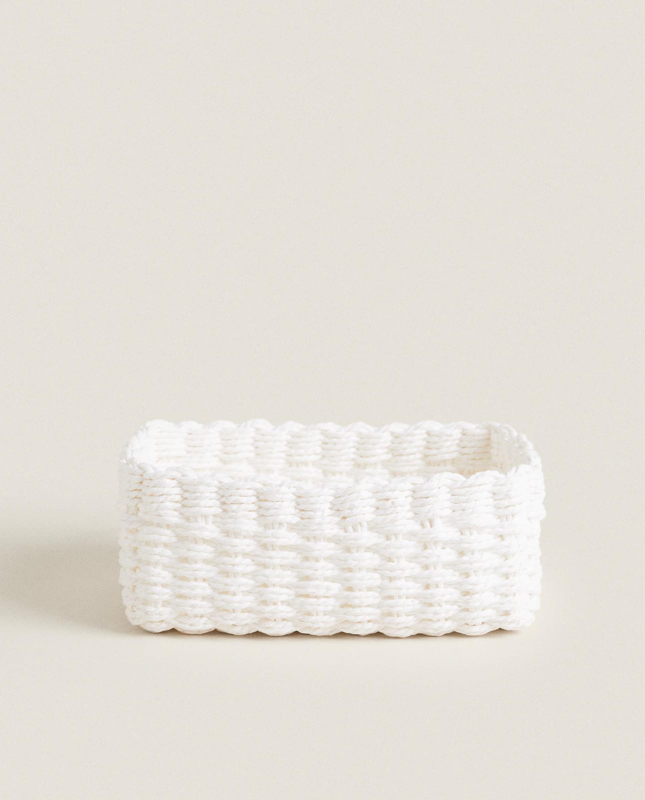 ZARA HOME ПЛЕТЕНАЯ БУМАЖНАЯ КОРЗИНКА ракурс 8