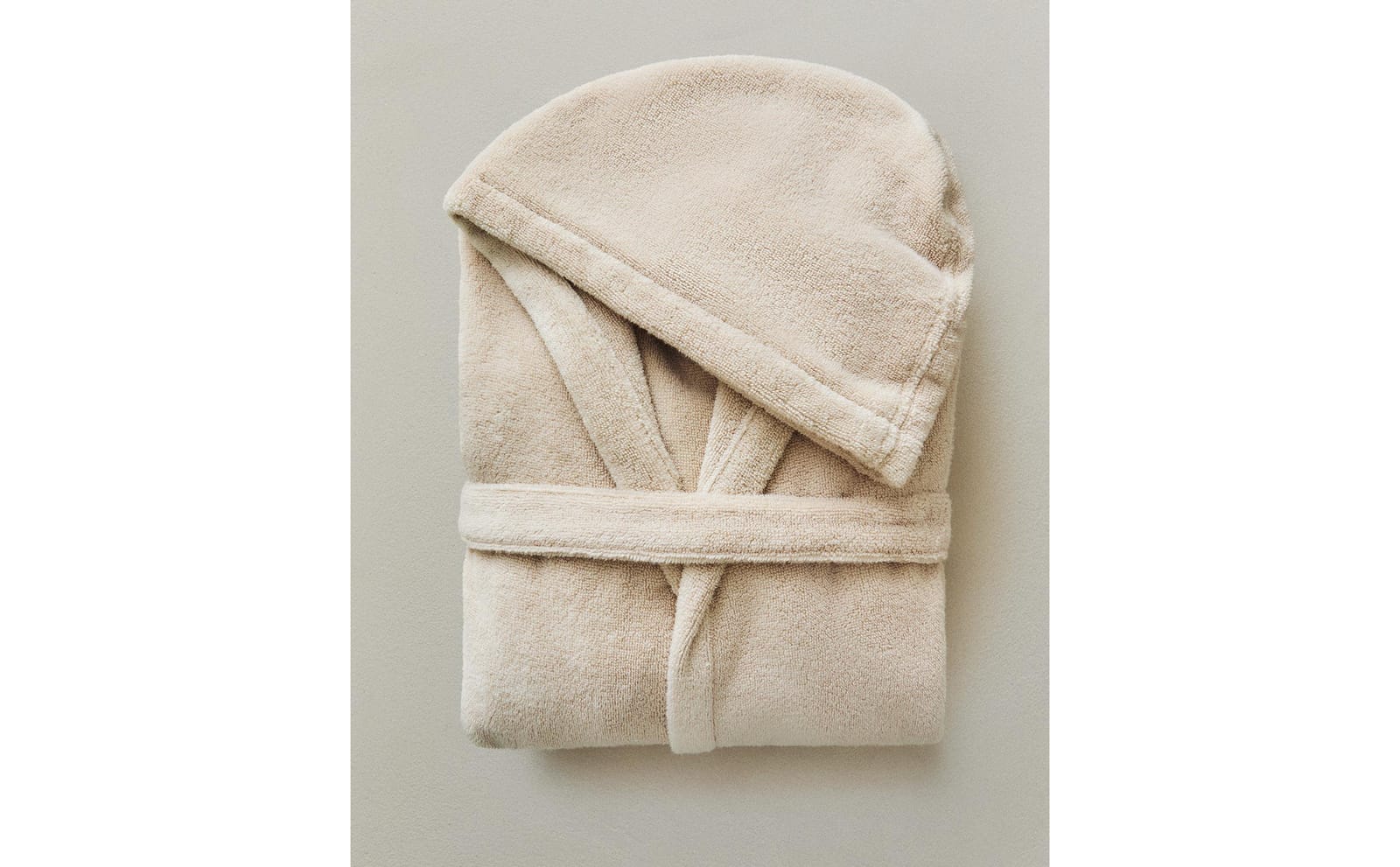 ZARA HOME ОЧЕНЬ МЯГКИЙ ХАЛАТ С КАПЮШОНОМ (380 Г/М²) ракурс 8