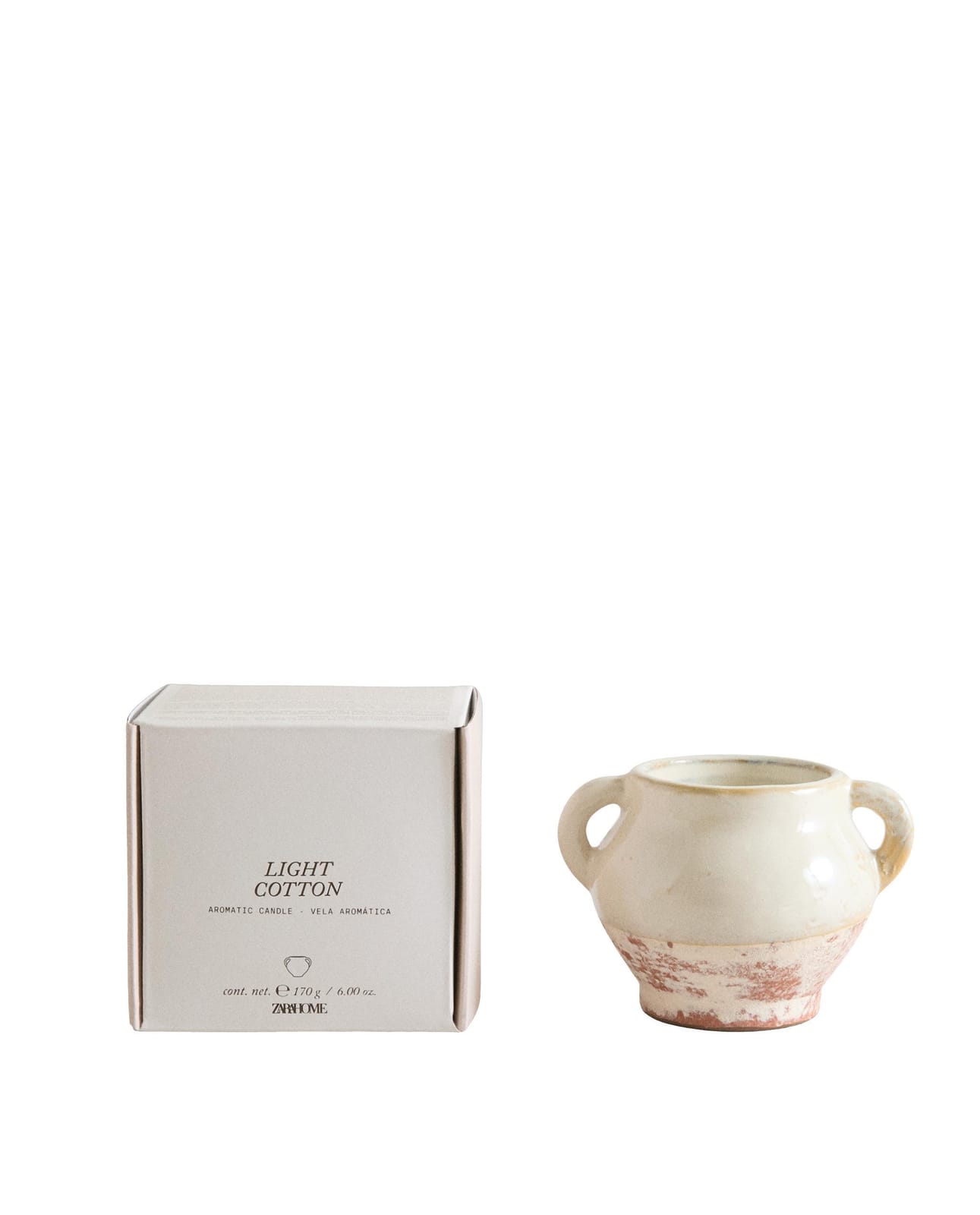 ZARA HOME (170 G) АРОМАТИЧЕСКАЯ СВЕЧА LIGHT COTTON ракурс 2