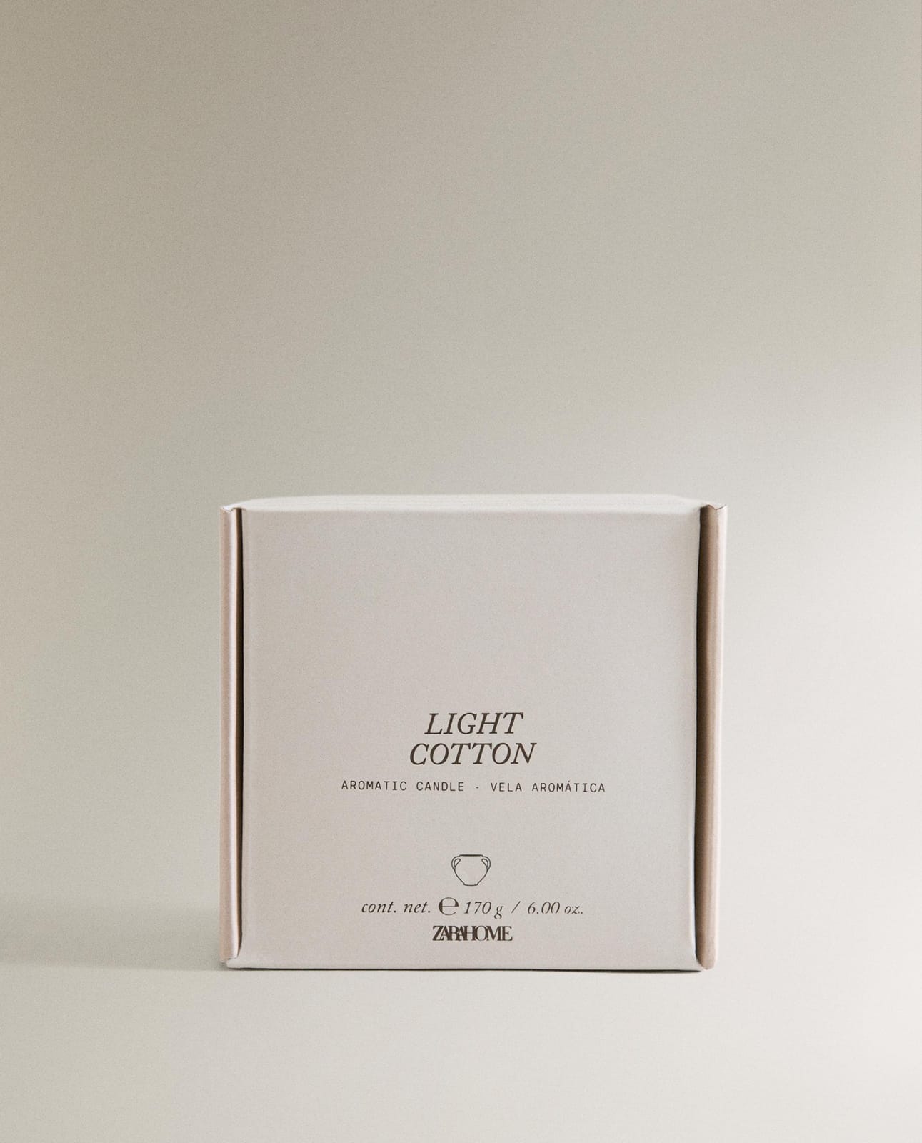 ZARA HOME (170 G) АРОМАТИЧЕСКАЯ СВЕЧА LIGHT COTTON ракурс 6
