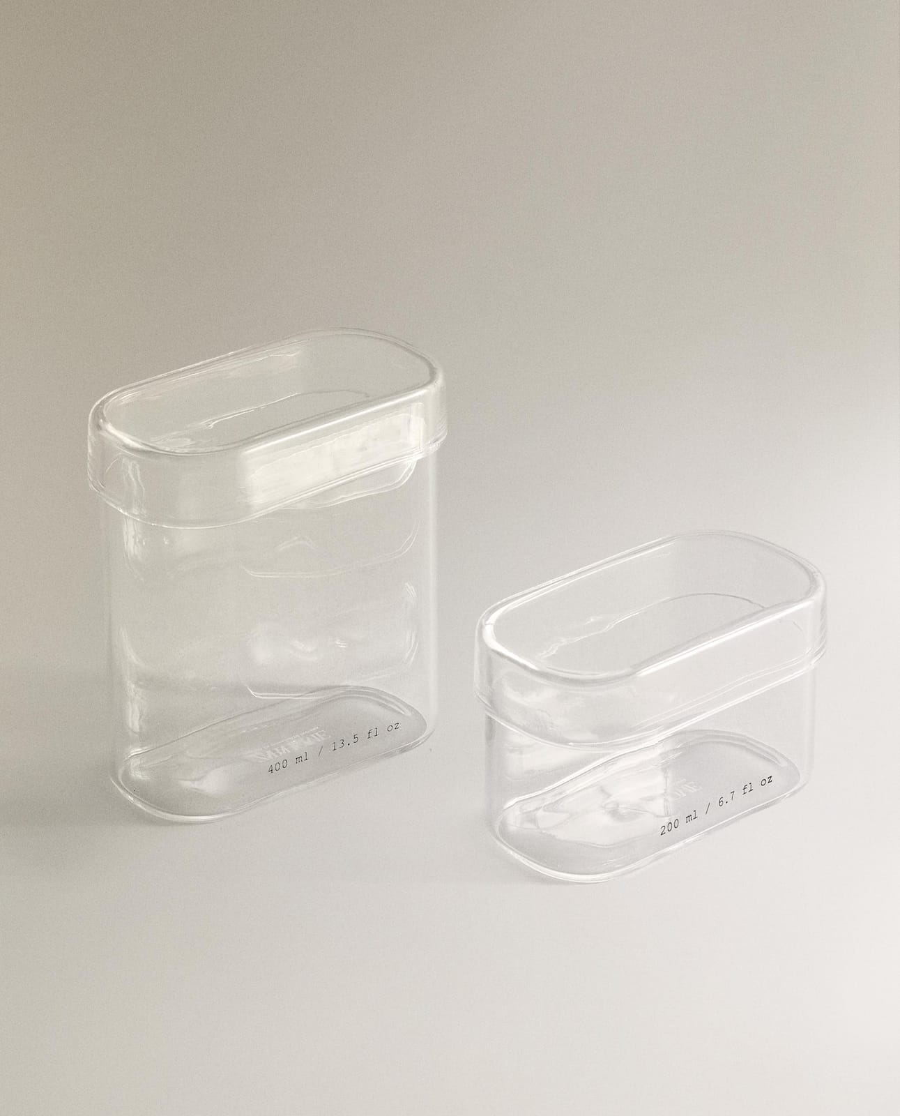 ZARA HOME СТЕКЛЯННЫЙ ОРГАНАЙЗЕР ДЛЯ ВАННОЙ С НАДПИСЯМИ ракурс 2