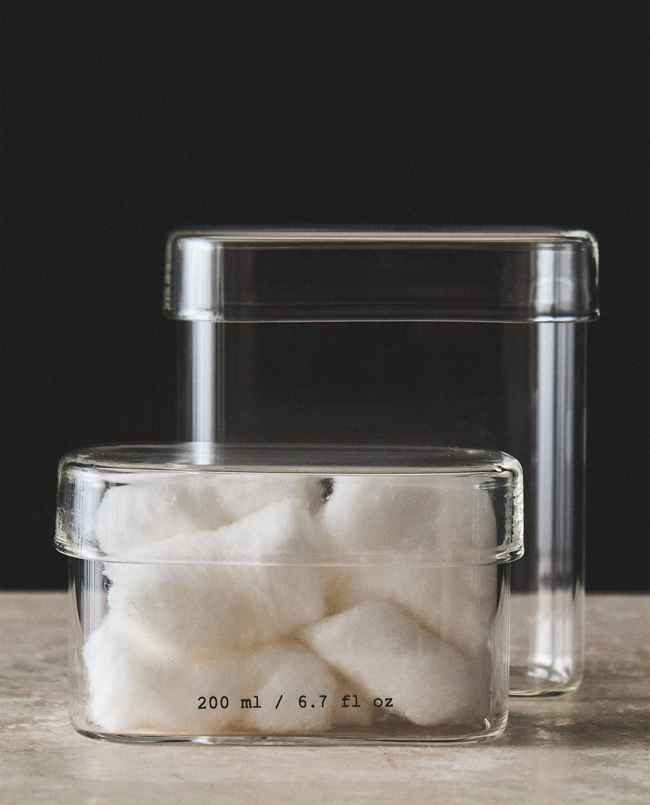 ZARA HOME СТЕКЛЯННЫЙ ОРГАНАЙЗЕР ДЛЯ ВАННОЙ С НАДПИСЯМИ ракурс 6