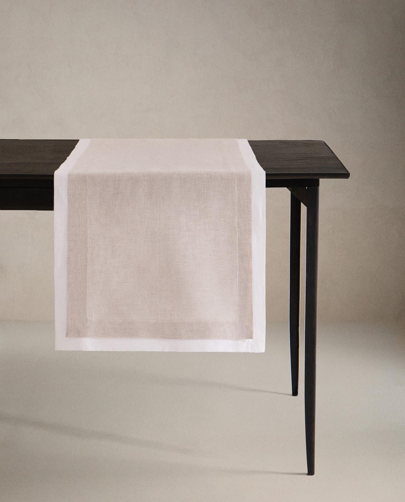 Дорожка для стола ZARA HOME двухслойный льняной дорожка для стола ECRU 50 x 160 cm
