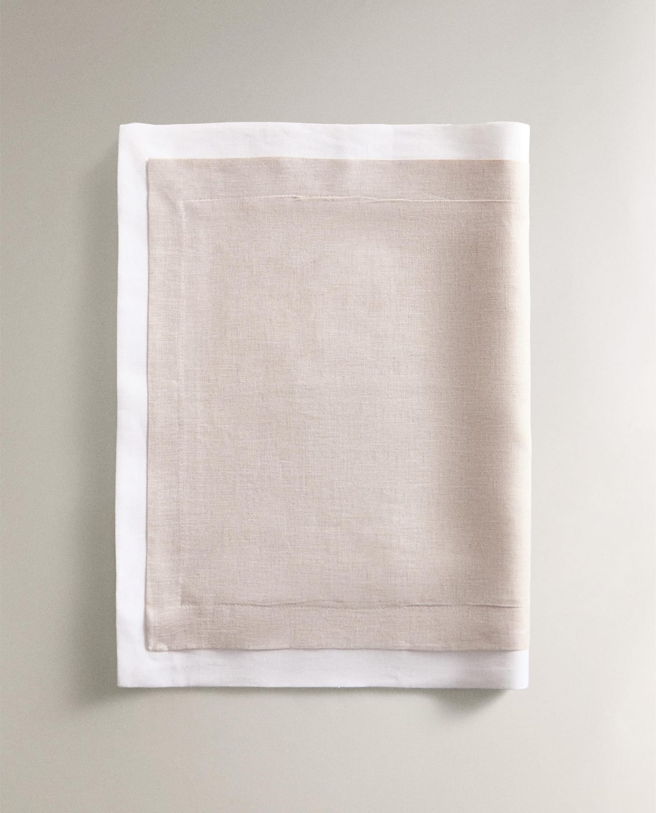 ZARA HOME ДВУХСЛОЙНАЯ ЛЬНЯНАЯ СКАТЕРТЬ-ДОРОЖКА ракурс 2