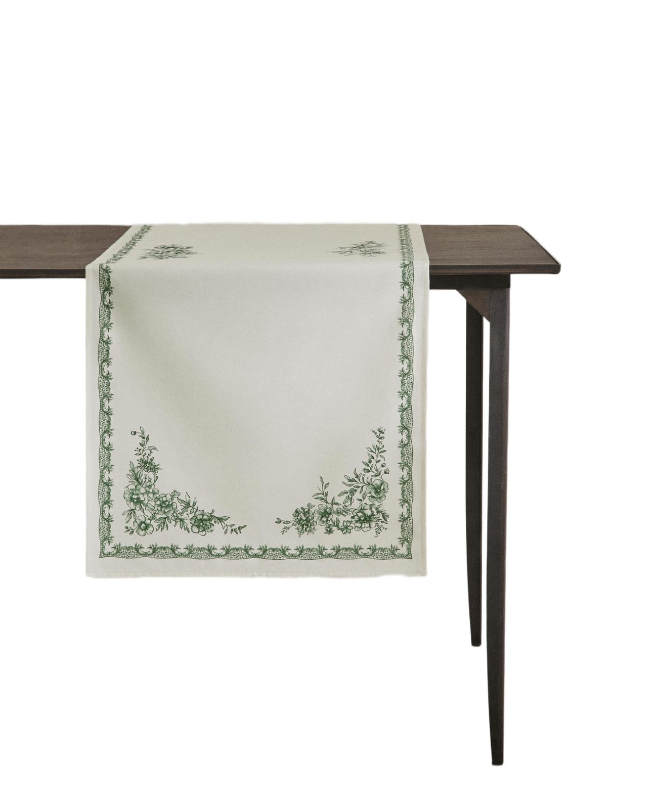 ZARA HOME САТИНОВАЯ СКАМАТЬ С ПРИНТОМ ракурс 2