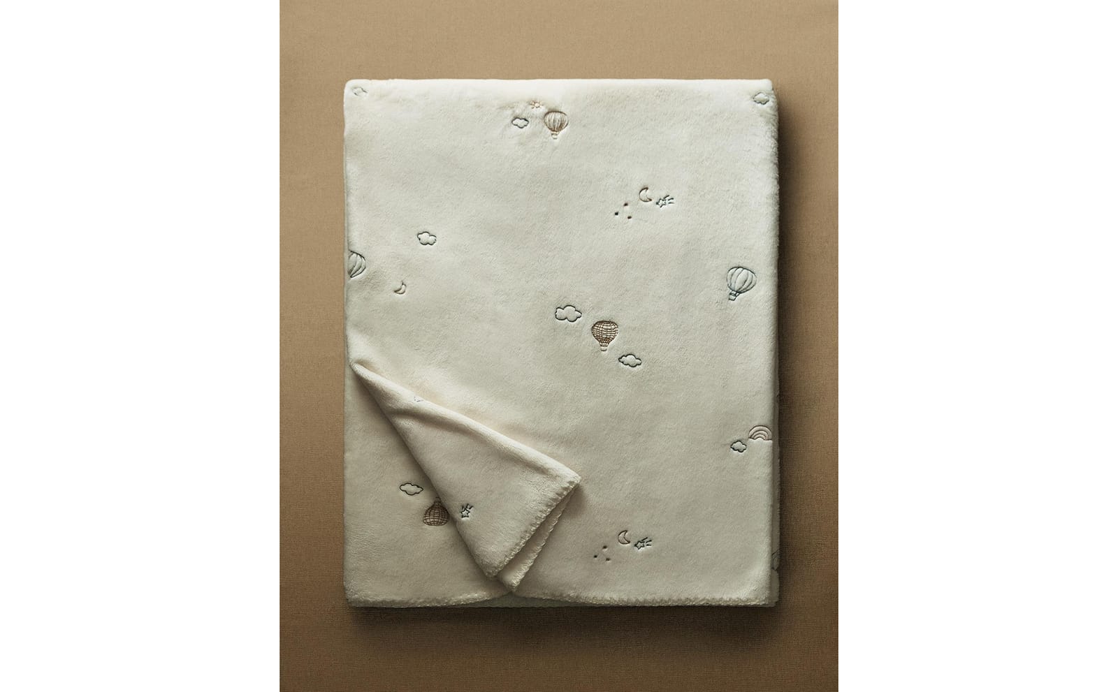 ZARA HOME ПОЛЯРНЫЙ ПЛЕД ДЛЯ МЛАДЕНЦЕВ С ВЫШИТЫМИ ВОЗДУШНЫМИ ШАРАМИ ракурс 3