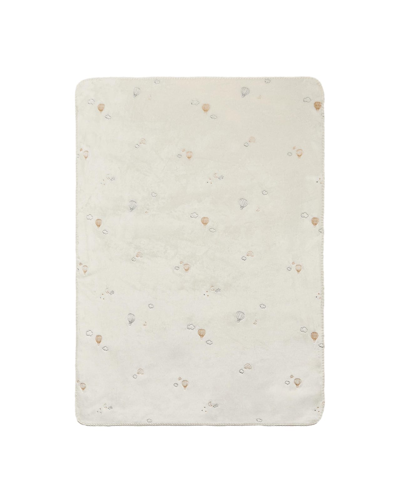 ZARA HOME ПОЛЯРНЫЙ ПЛЕД ДЛЯ МЛАДЕНЦЕВ С ВЫШИТЫМИ ВОЗДУШНЫМИ ШАРАМИ ракурс 2