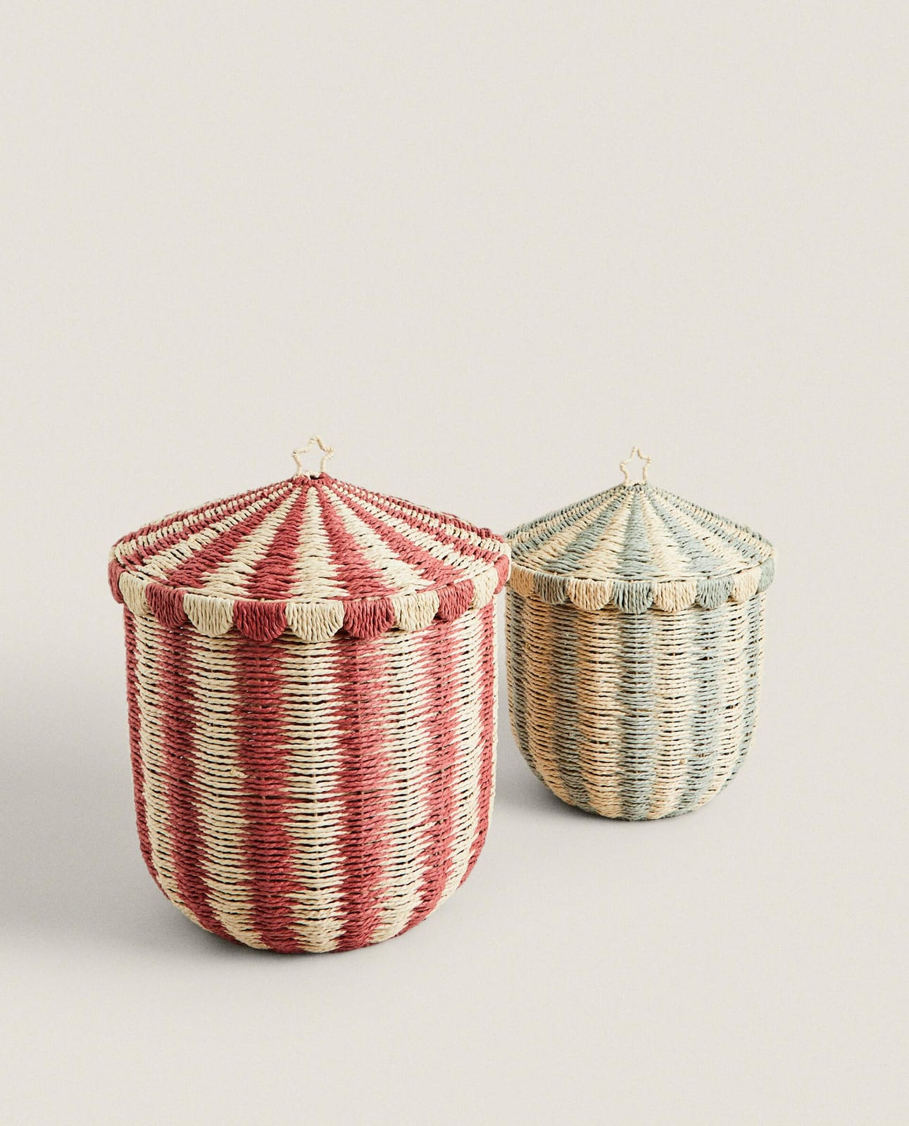 ZARA HOME ДЕТСКАЯ КОРЗИНА БУМАЖНЫЙ ЦИРК ракурс 3