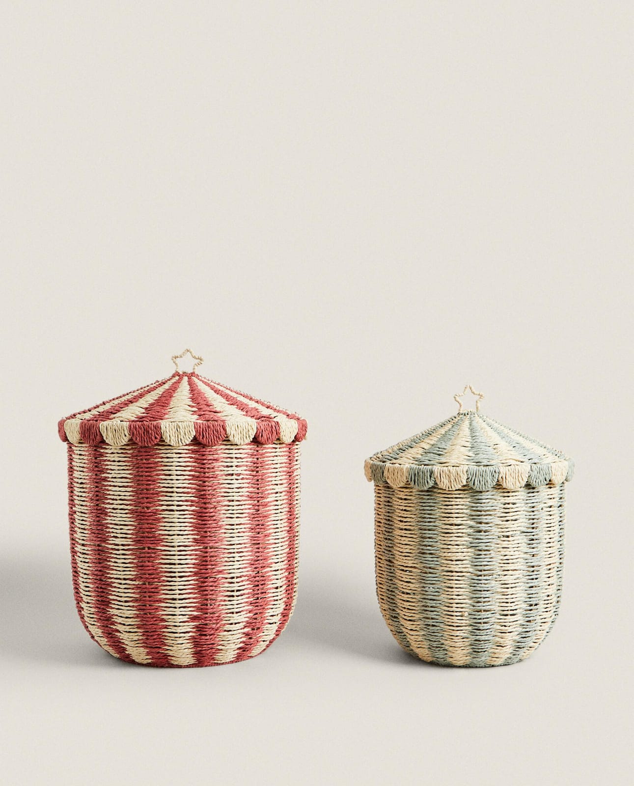 ZARA HOME ДЕТСКАЯ КОРЗИНА БУМАЖНЫЙ ЦИРК ракурс 2