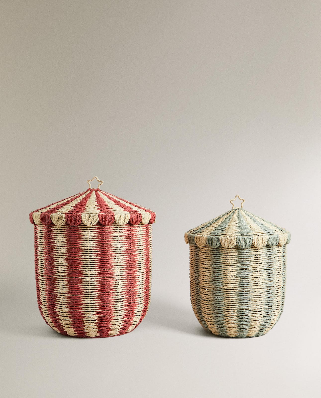 Storage basket ZARA HOME KOSZ DZIECIĘCY PAPIEROWY CYRK WIELOKOLOROWY 37 x 32 x 32 cm