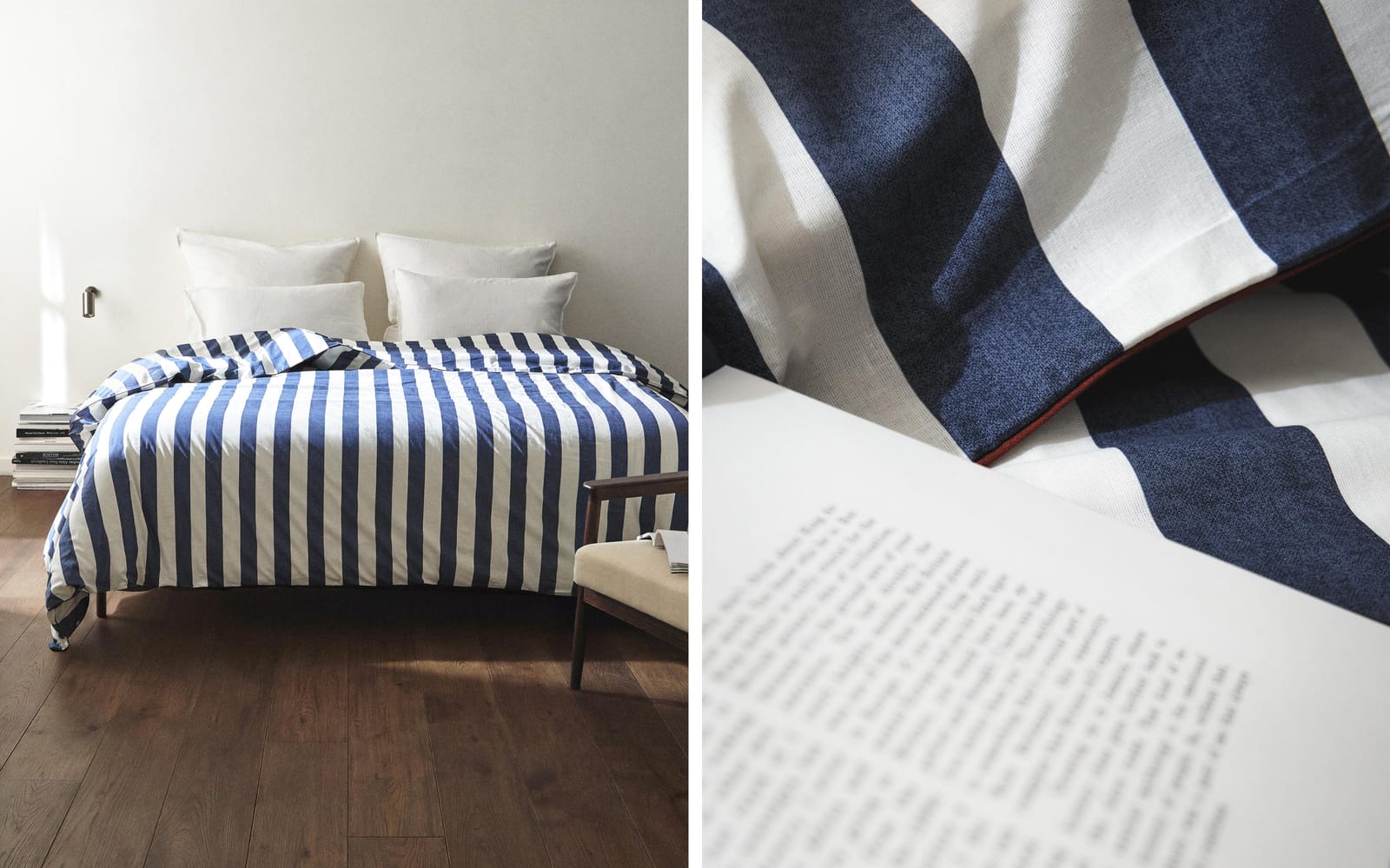 ZARA HOME ПОДУШКА НА ОДЕЯЛО ИЗ СТИРАНОГО ХЛОПКА В ПОЛОСКУ ракурс 7