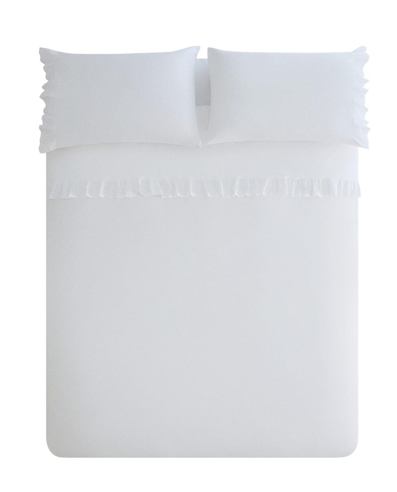 ZARA HOME ПОДОДЕЯЛЬНИК ИЗ ХЛОПКА С ОБОРКОЙ ракурс 2