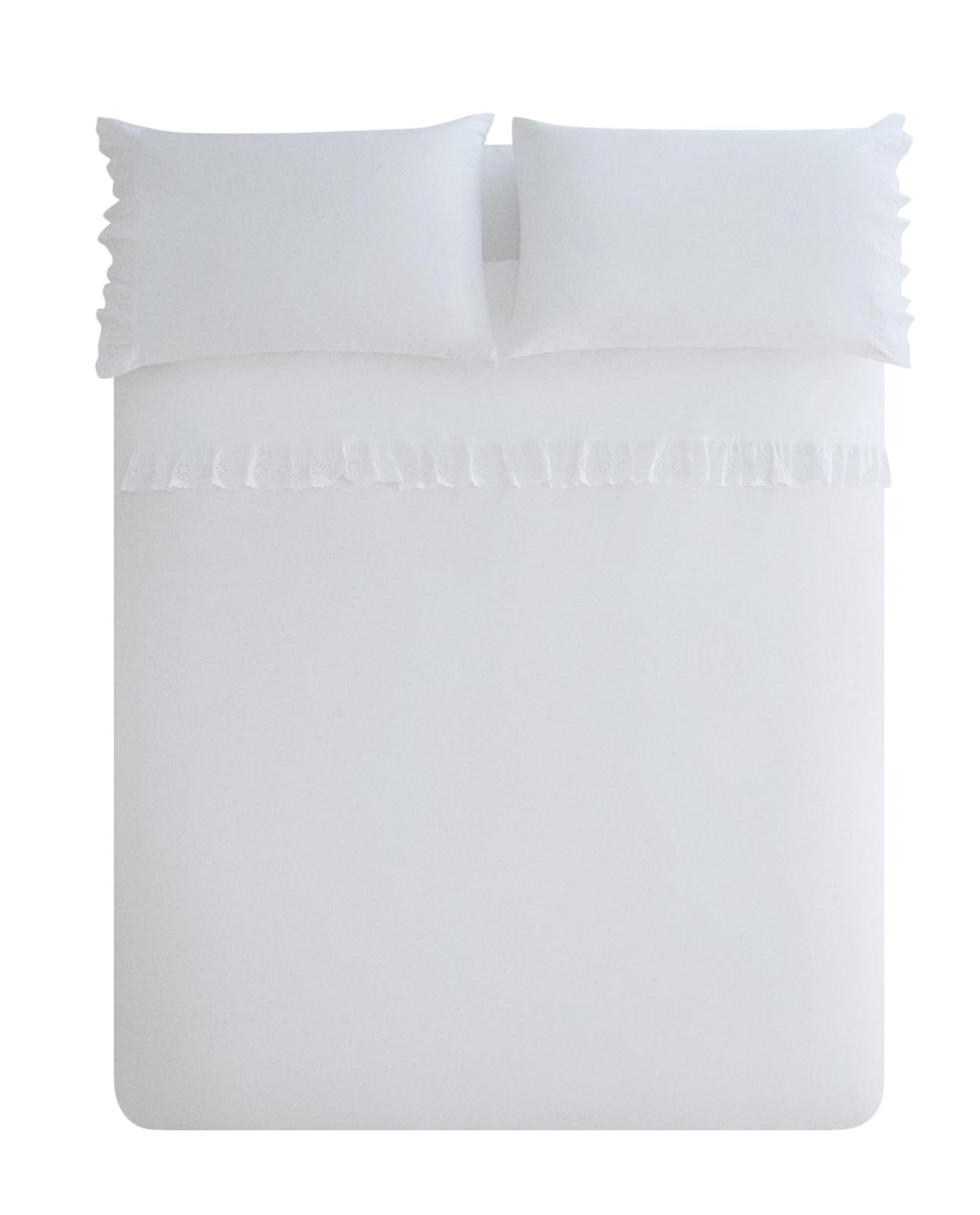 ZARA HOME ПОДОДЕЯЛЬНИК ИЗ ХЛОПКА С ОБОРКОЙ ракурс 3