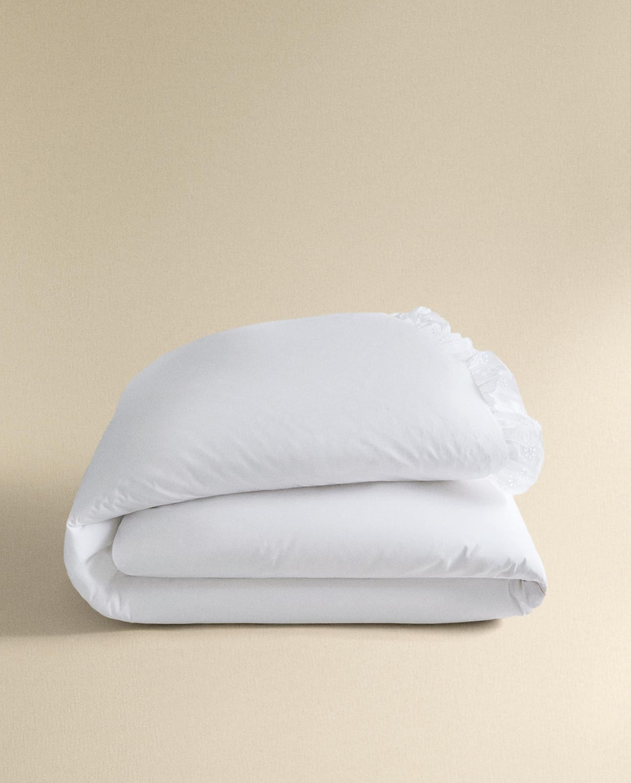 ZARA HOME ПОДОДЕЯЛЬНИК ИЗ ХЛОПКА С ОБОРКОЙ ракурс 5