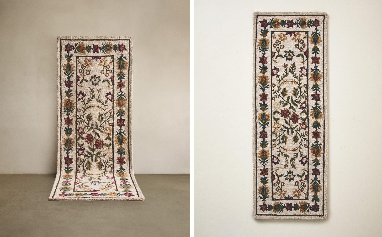 ZARA HOME ШЕРСТЯНОЙ КОВЁР В ЦВЕТЫ ракурс 9