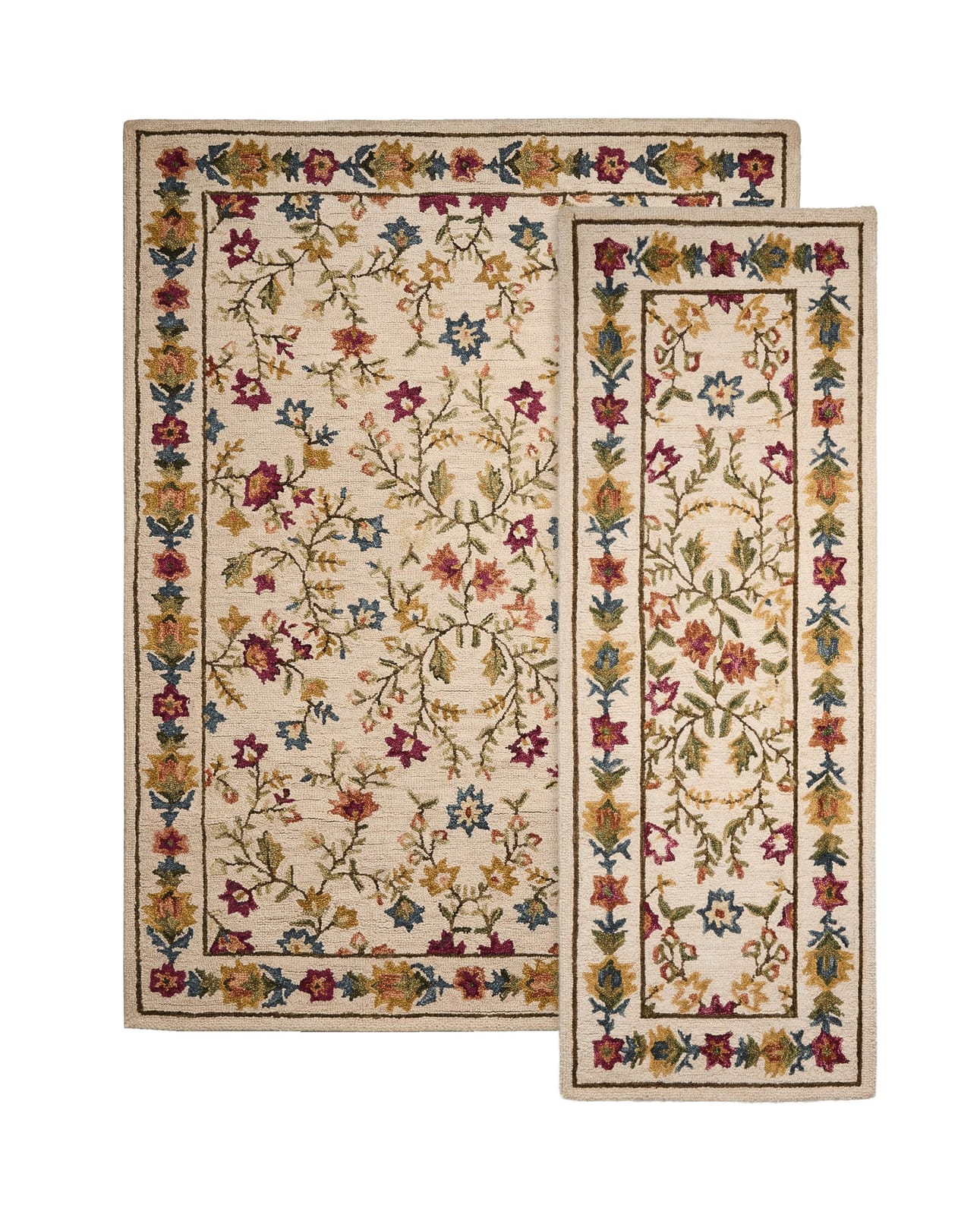 ZARA HOME ШЕРСТЯНОЙ КОВЁР В ЦВЕТЫ ракурс 3