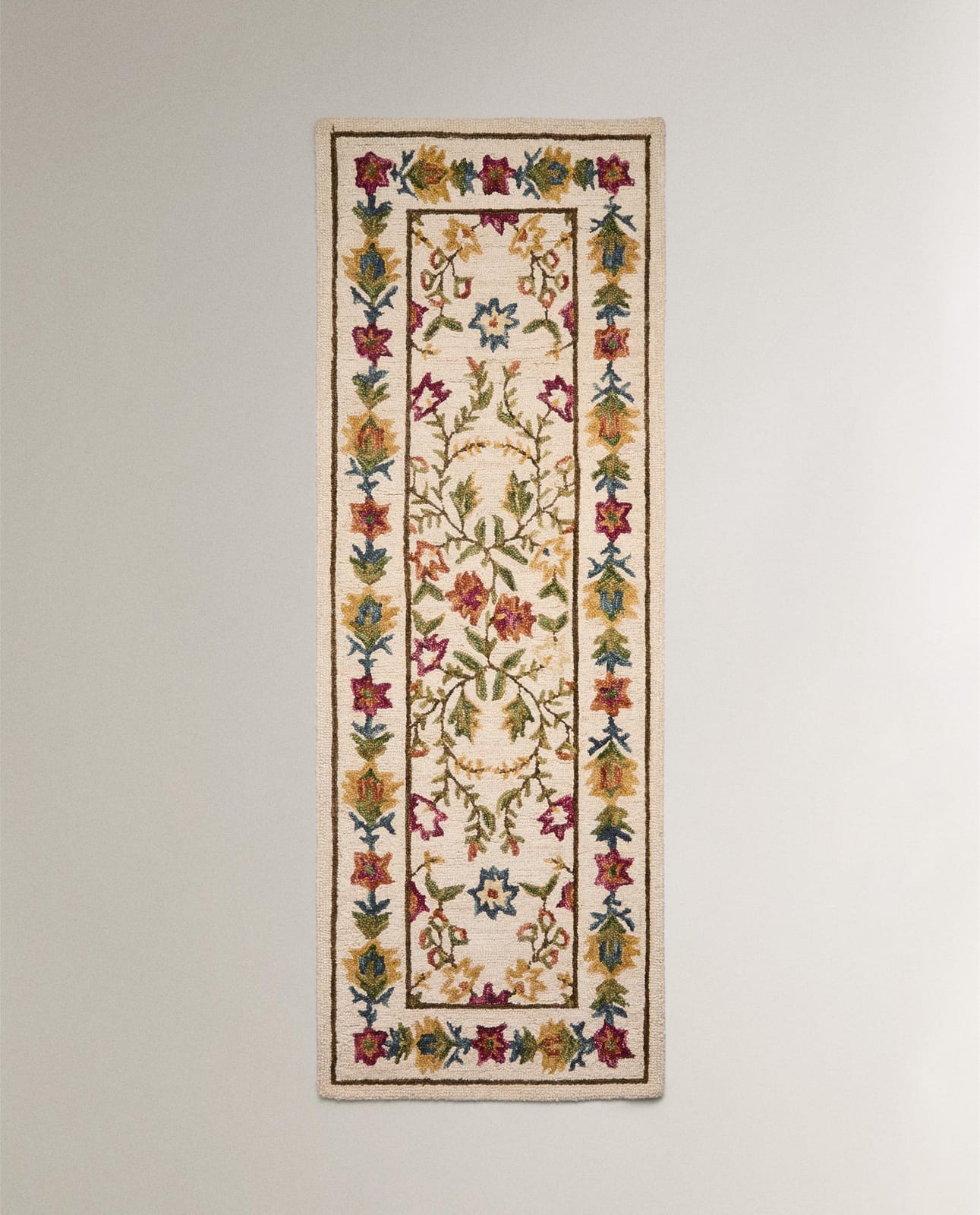 ZARA HOME ШЕРСТЯНОЙ КОВЁР В ЦВЕТЫ ракурс 5