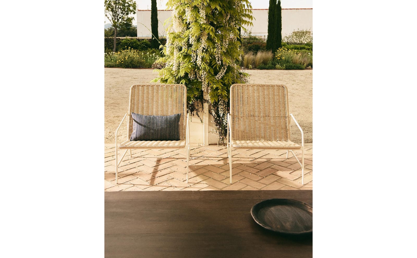 ZARA HOME PLECIONE KRZESŁO OGRODOWE O METALOWEJ RAMIE ракурс 10