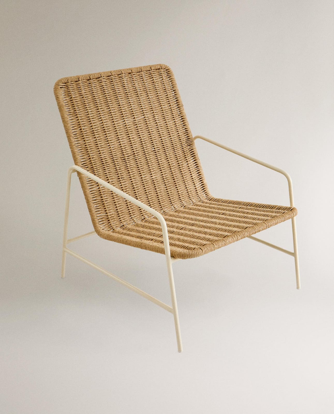 ZARA HOME PLECIONE KRZESŁO OGRODOWE O METALOWEJ RAMIE ракурс 3