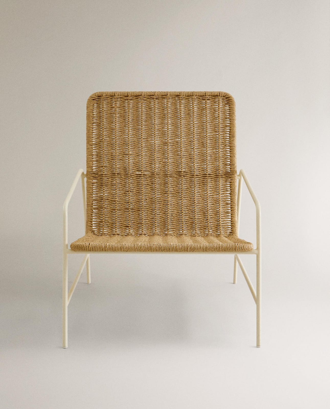 ZARA HOME PLECIONE KRZESŁO OGRODOWE O METALOWEJ RAMIE ракурс 2