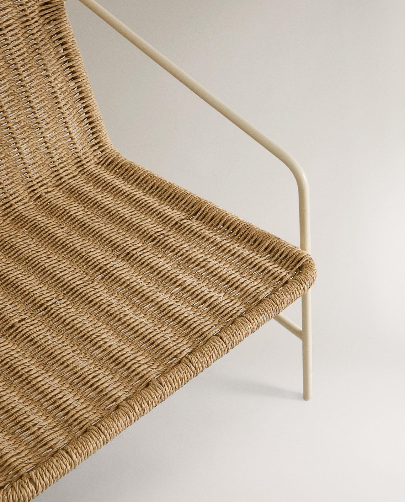 ZARA HOME PLECIONE KRZESŁO OGRODOWE O METALOWEJ RAMIE ракурс 6