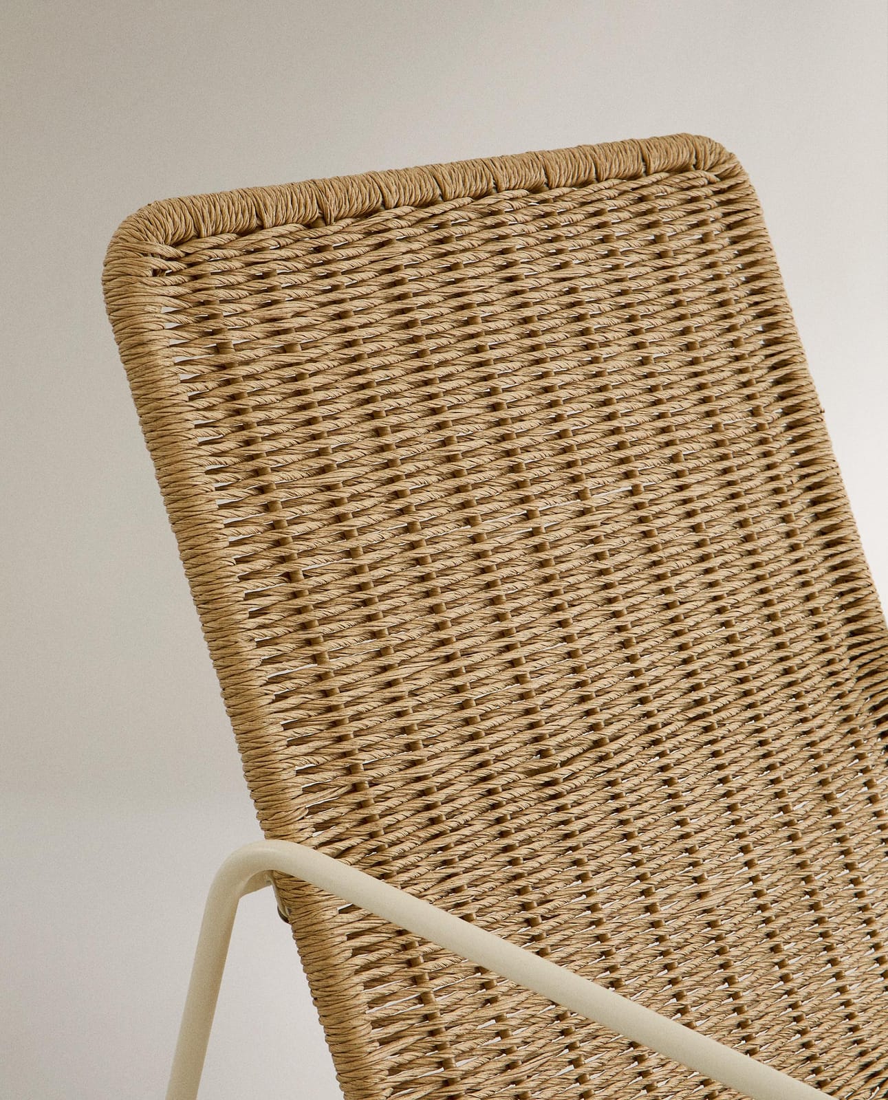 ZARA HOME PLECIONE KRZESŁO OGRODOWE O METALOWEJ RAMIE ракурс 5