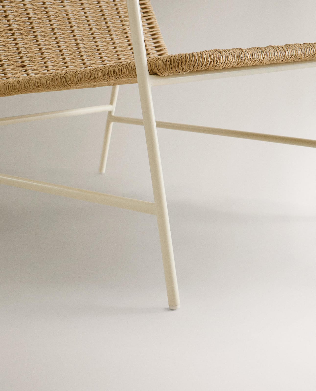 Стул ZARA HOME Плетеное садовое кресло BEŻOWY 80 x 65 x 77 см