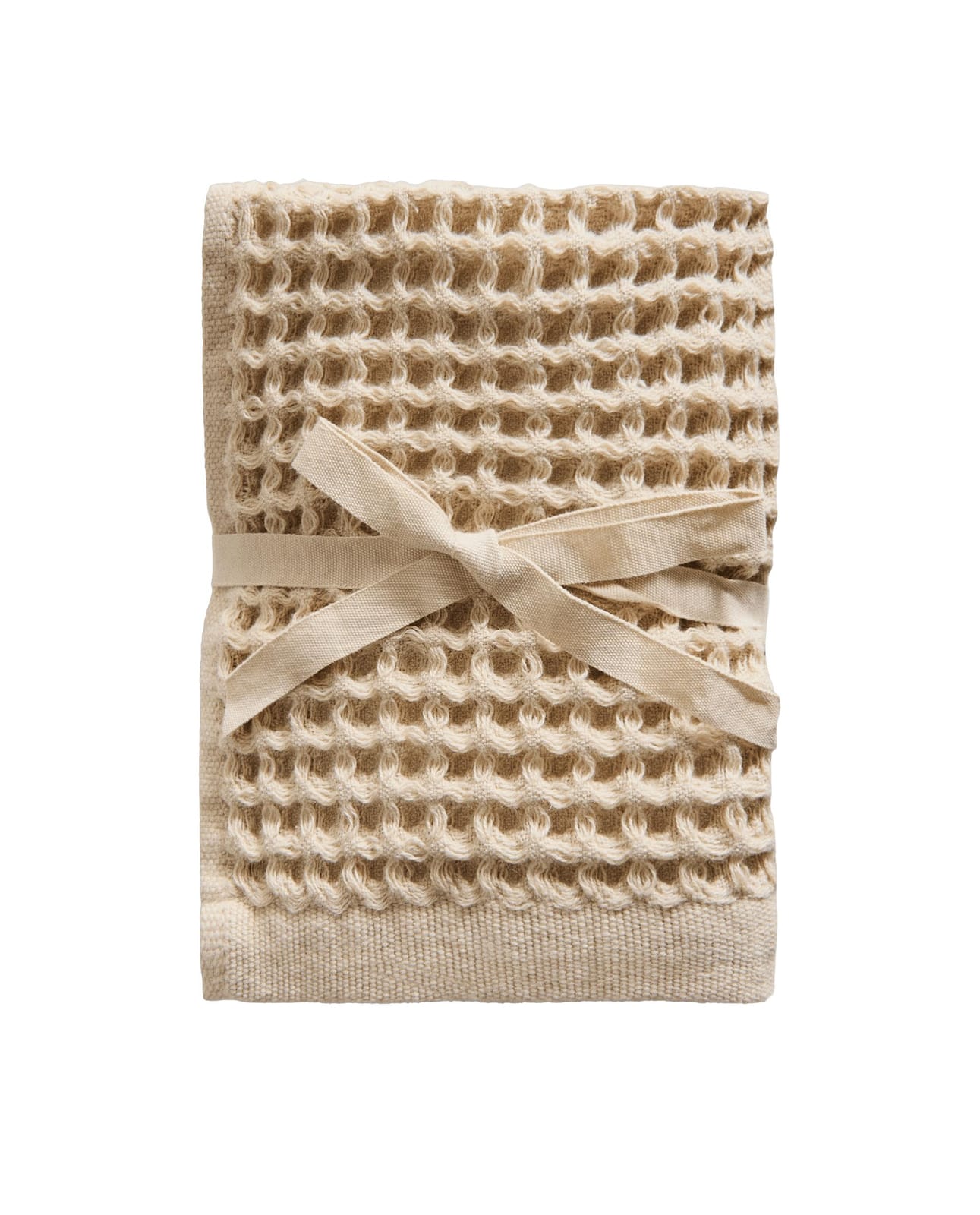 ZARA HOME РУЧНОЕ ПОЛОТЕНЦЕ ИЗ ХЛОПКА С ВАФЕЛЬНОЙ СТРУКТУРОЙ (НАБОР 3 ШТУКИ) ракурс 4
